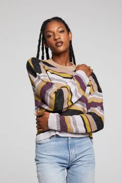 Outlet Chaser Brand Ramonee Haight Street Stripe Pullover
