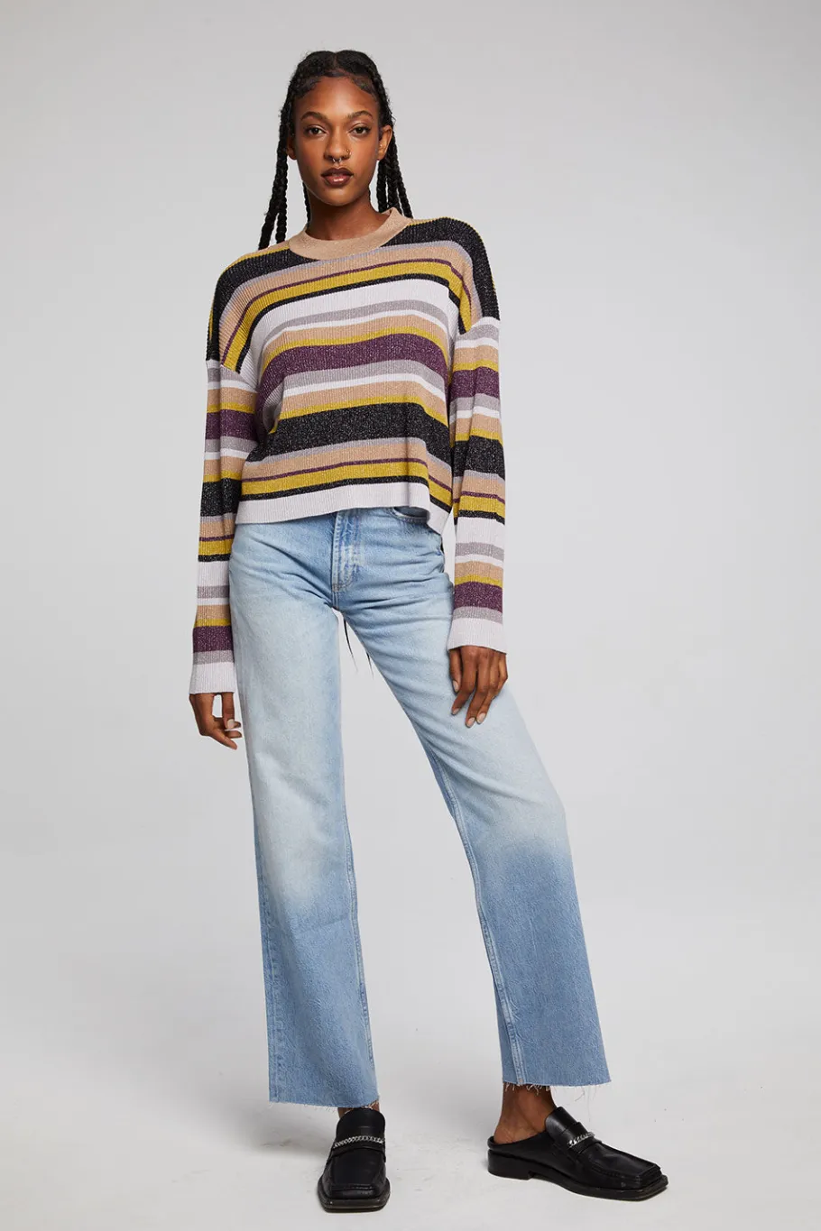 Outlet Chaser Brand Ramonee Haight Street Stripe Pullover