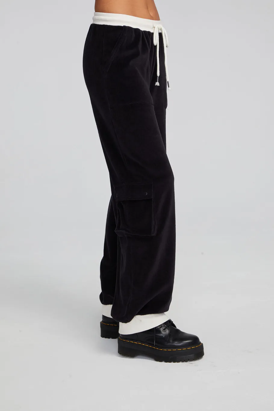 Shop Chaser Brand Raquel Shadow Black Joggers