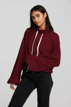 Fashion Chaser Brand Recycled Bliss Knit Cropped Pullover With Elastic Waist & Sleeve
