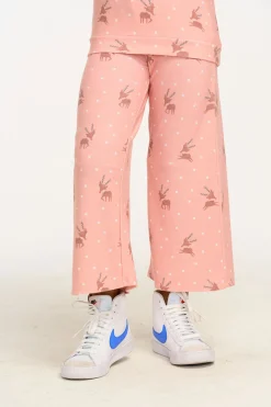 Best Sale Chaser Brand Reindeer Snow Wide Leg Pants