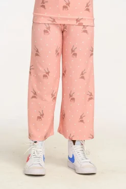 Best Sale Chaser Brand Reindeer Snow Wide Leg Pants