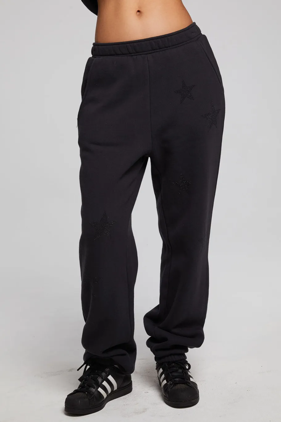 Discount Chaser Brand Rhinestone Stars Joggers