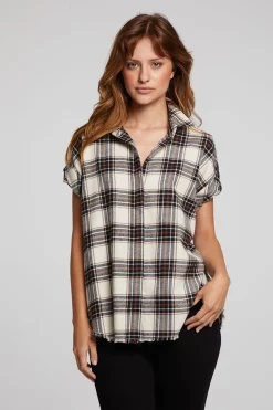Sale Chaser Brand Rhythm Americana Plaid Button Down