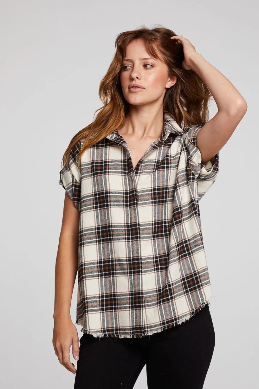 Sale Chaser Brand Rhythm Americana Plaid Button Down