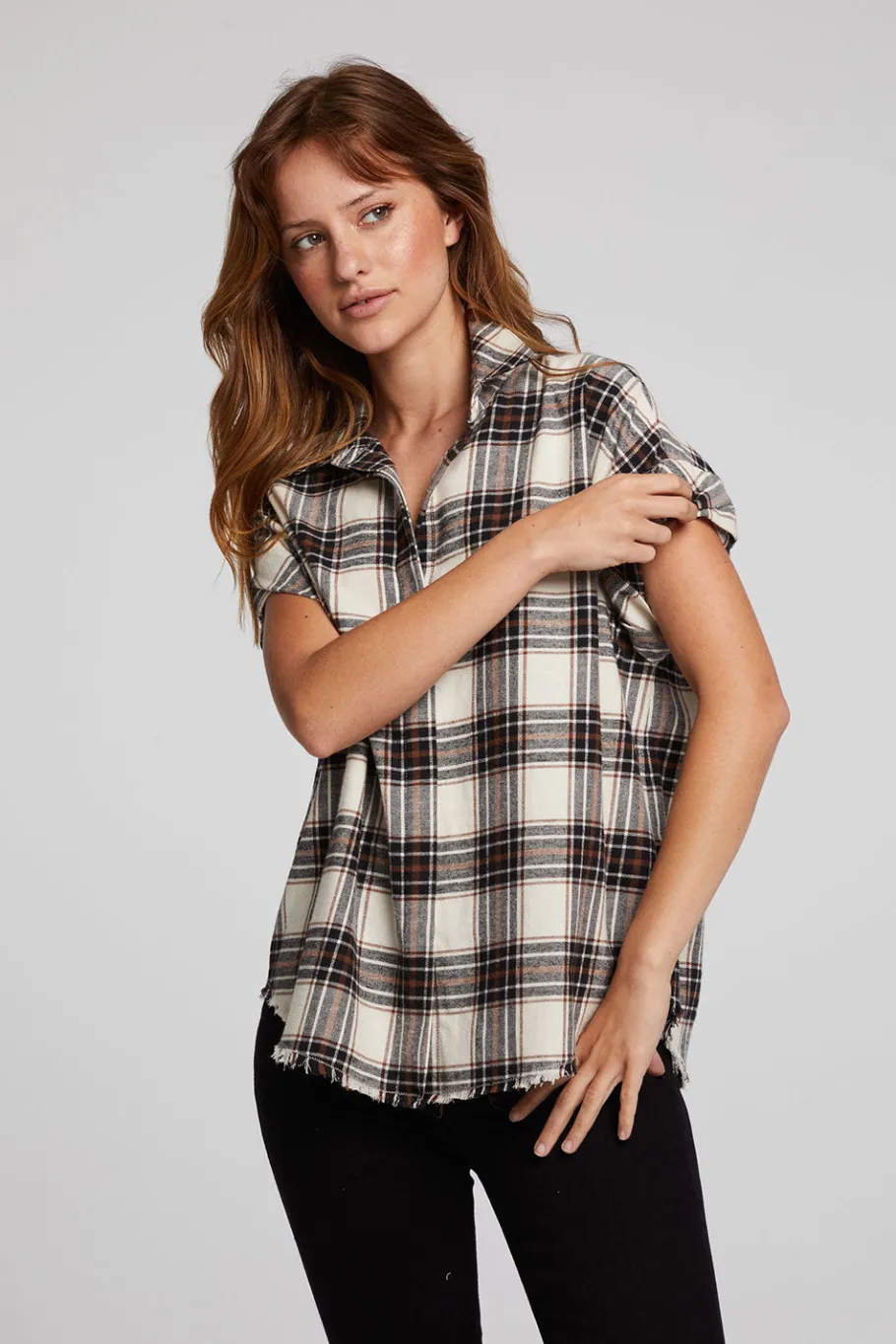 Sale Chaser Brand Rhythm Americana Plaid Button Down