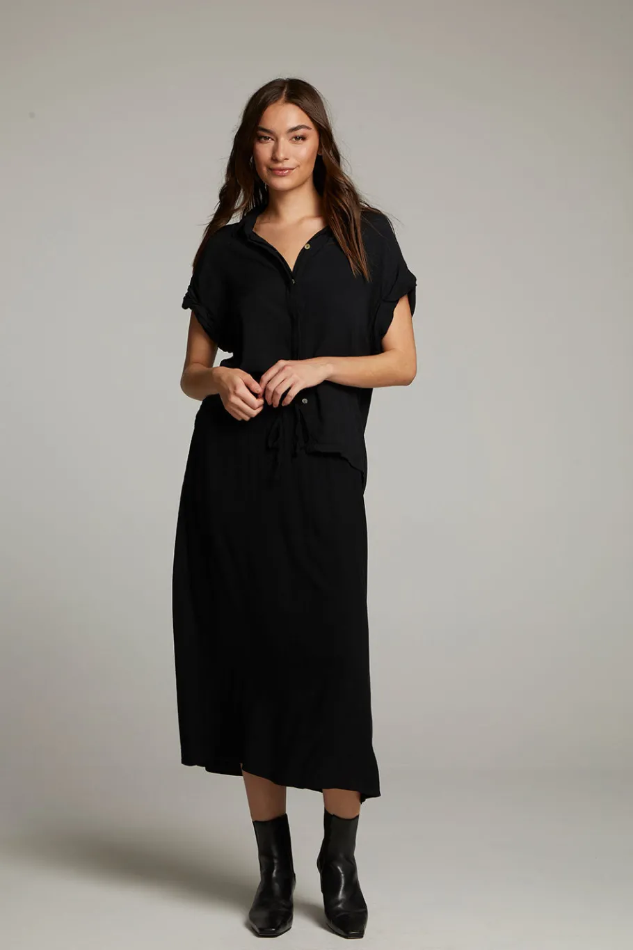 Shop Chaser Brand Rhythmm Licorice Button Down