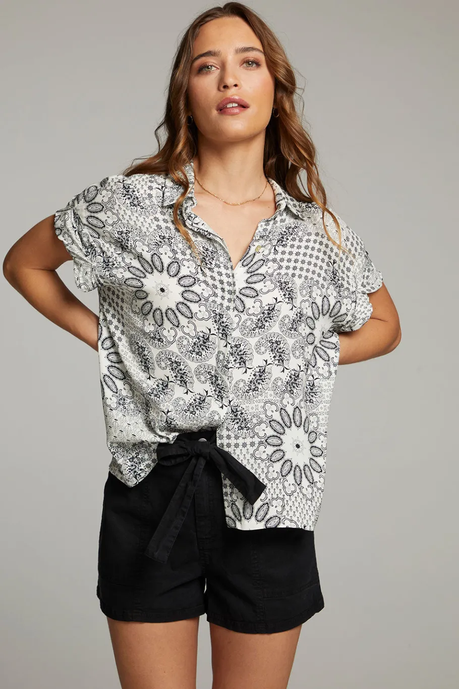 Discount Chaser Brand Rhythmm Paisley Bandana Button Down