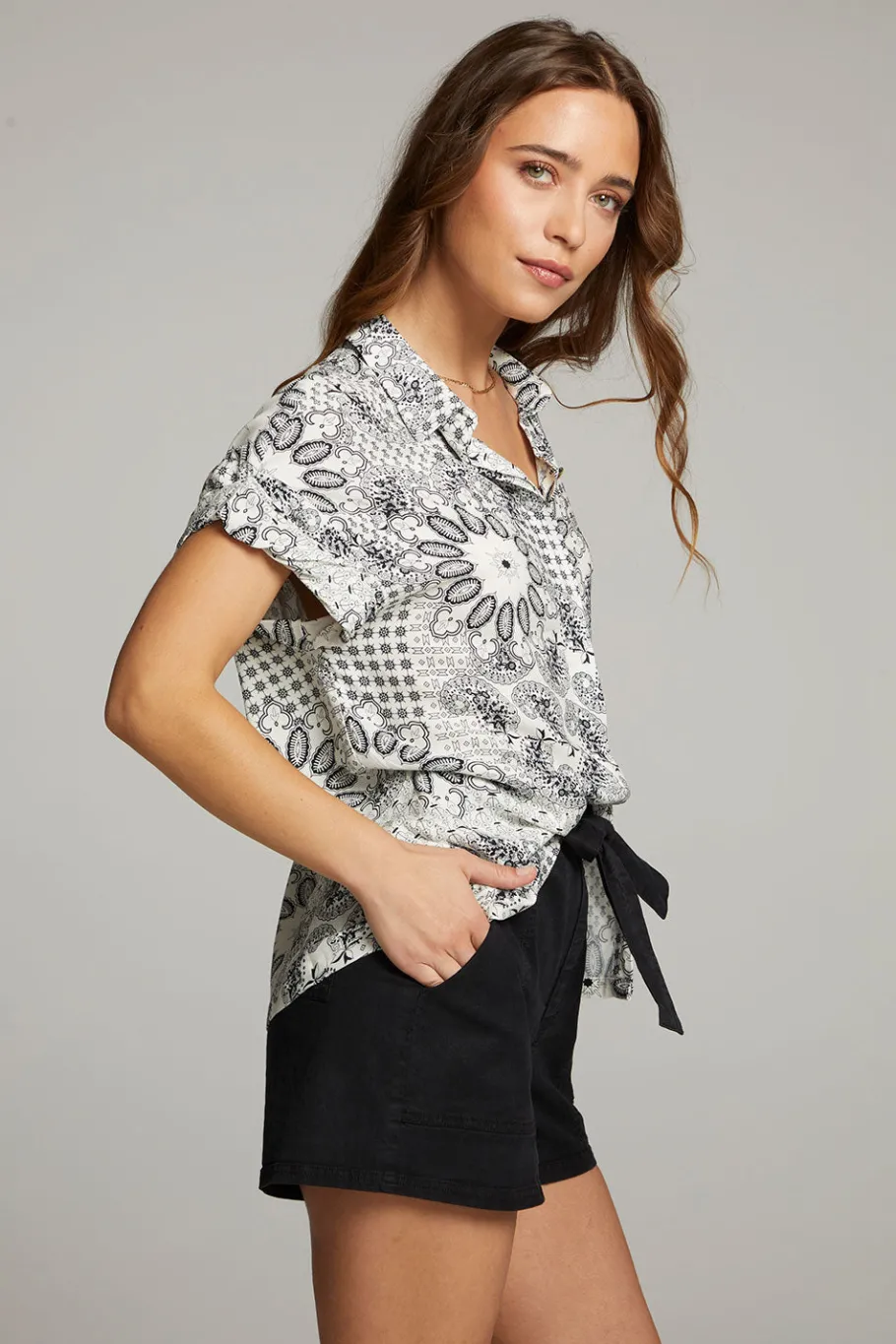 Discount Chaser Brand Rhythmm Paisley Bandana Button Down