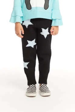 Hot Chaser Brand Ribbed Panel Licorice Star Legging