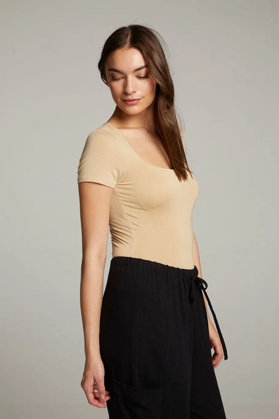 New Chaser Brand River Cappuccino Bodysuit