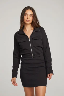 Sale Chaser Brand River Licorice Mini Dress