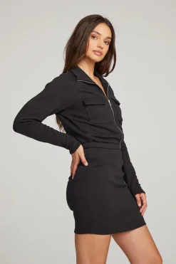 Sale Chaser Brand River Licorice Mini Dress