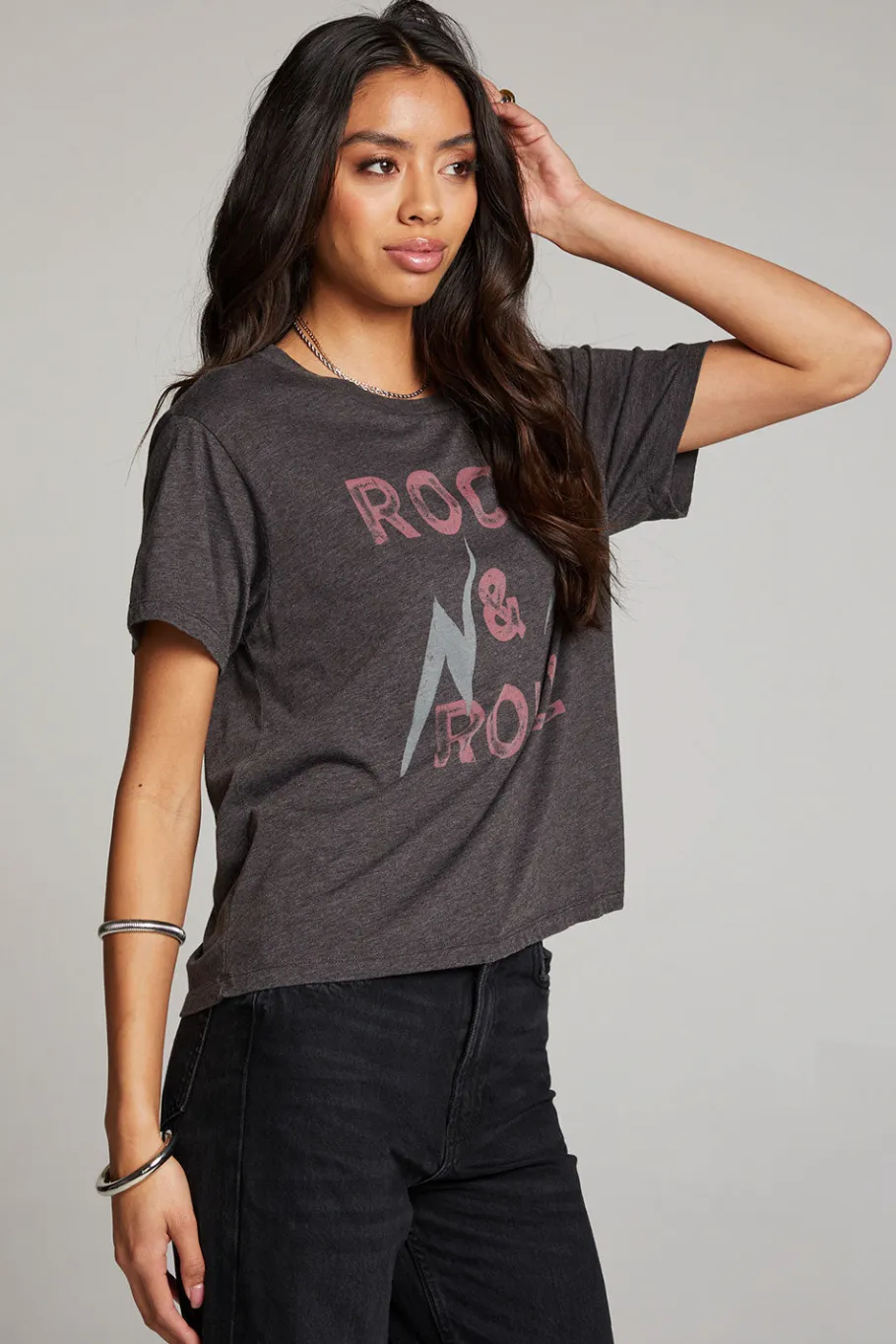 Online Chaser Brand Rock & Roll Forever Crewneck Tee