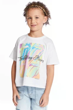 Sale Chaser Brand Rolling Stones Multi Logo Girls Tee