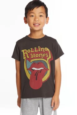 Fashion Chaser Brand Rolling Stones Retro Logo Boys Tee
