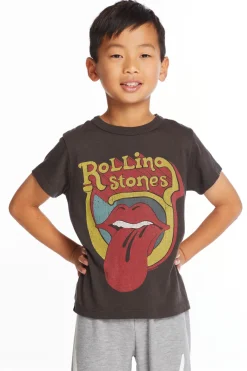 Fashion Chaser Brand Rolling Stones Retro Logo Boys Tee