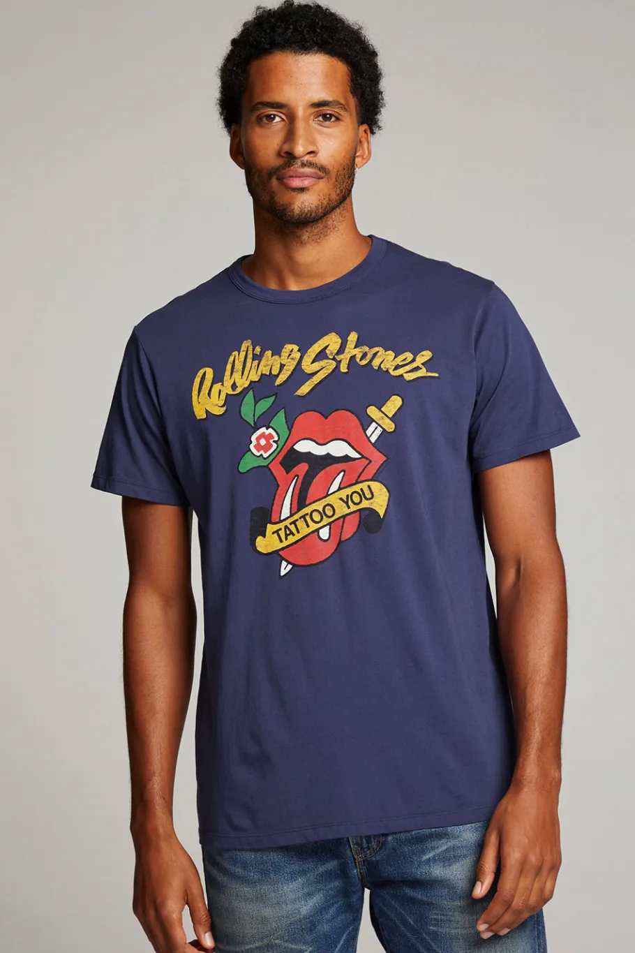 Fashion Chaser Brand Rolling Stones Tattoo You Mens Tee