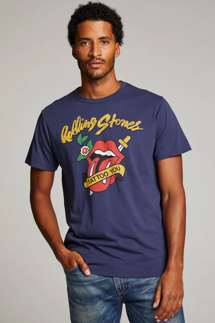 Fashion Chaser Brand Rolling Stones Tattoo You Mens Tee