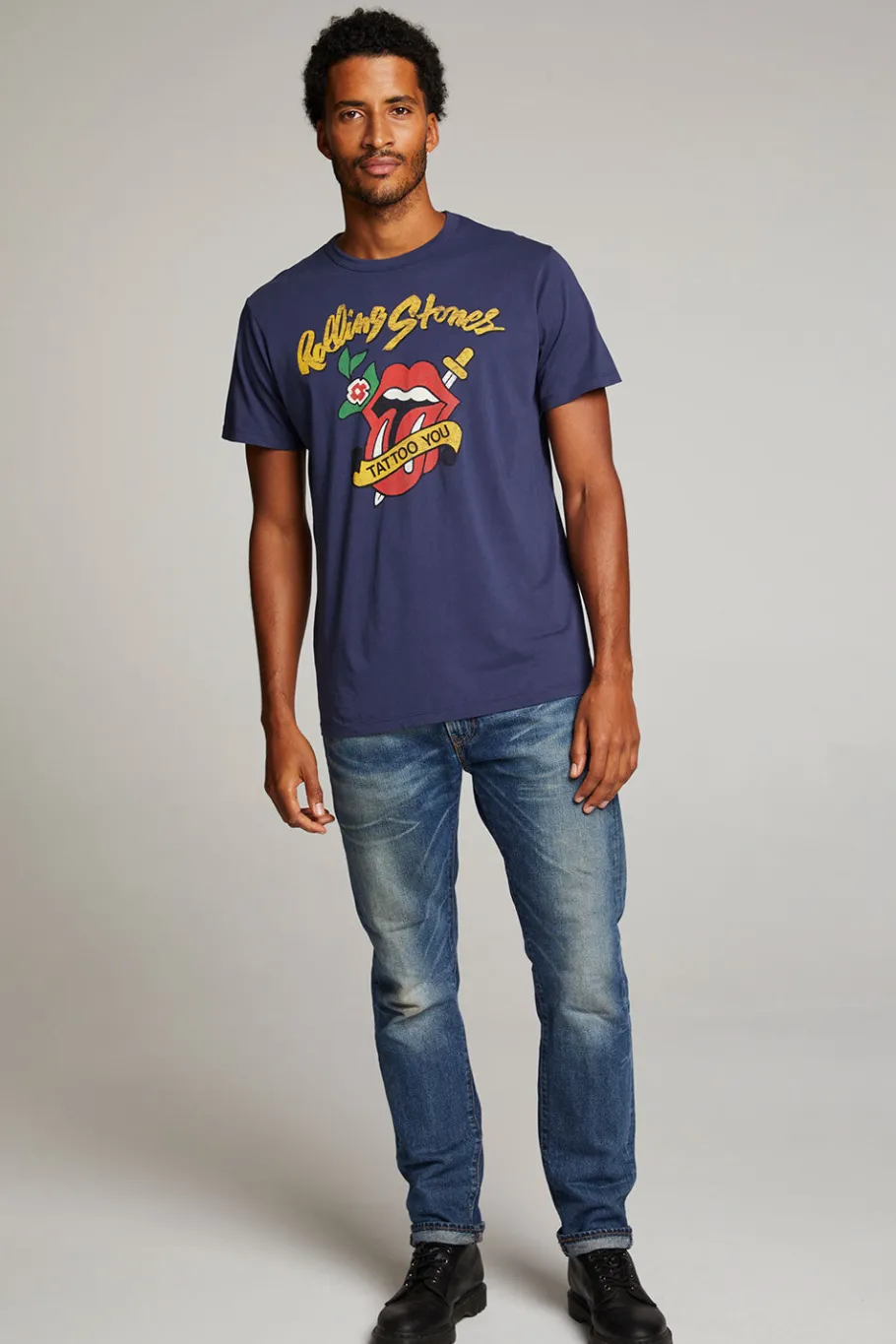 Fashion Chaser Brand Rolling Stones Tattoo You Mens Tee