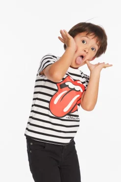 Flash Sale Chaser Brand Rolling Stones Tongue Logo Boys Tee