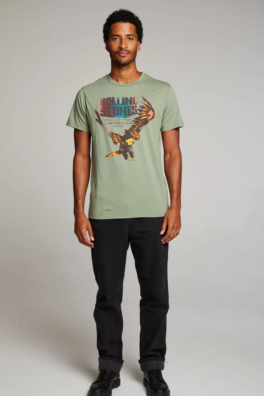 New Chaser Brand Rolling Stones Tour Of The Americas Mens Tee