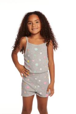 Best Sale Chaser Brand Rosa Embroidered Flower Girls Romper