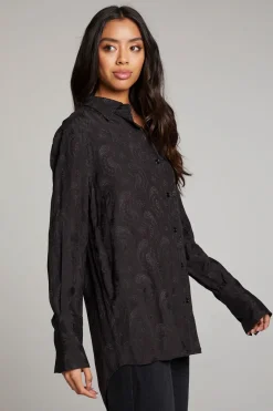 New Chaser Brand Ruby Licorice Button Up