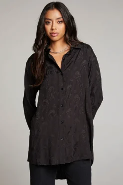 New Chaser Brand Ruby Licorice Button Up