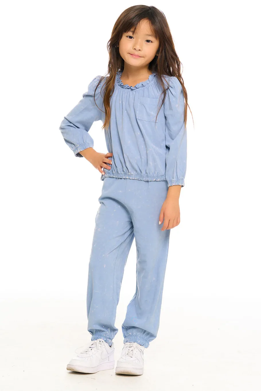 Hot Chaser Brand Ruffle Pocket Easy Jogger