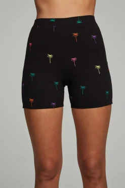 Fashion Chaser Brand Ryder Bike Shorts - Palm Print