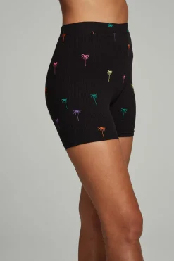 Fashion Chaser Brand Ryder Bike Shorts - Palm Print