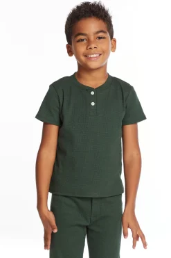Store Chaser Brand Safari Green Boys Henley