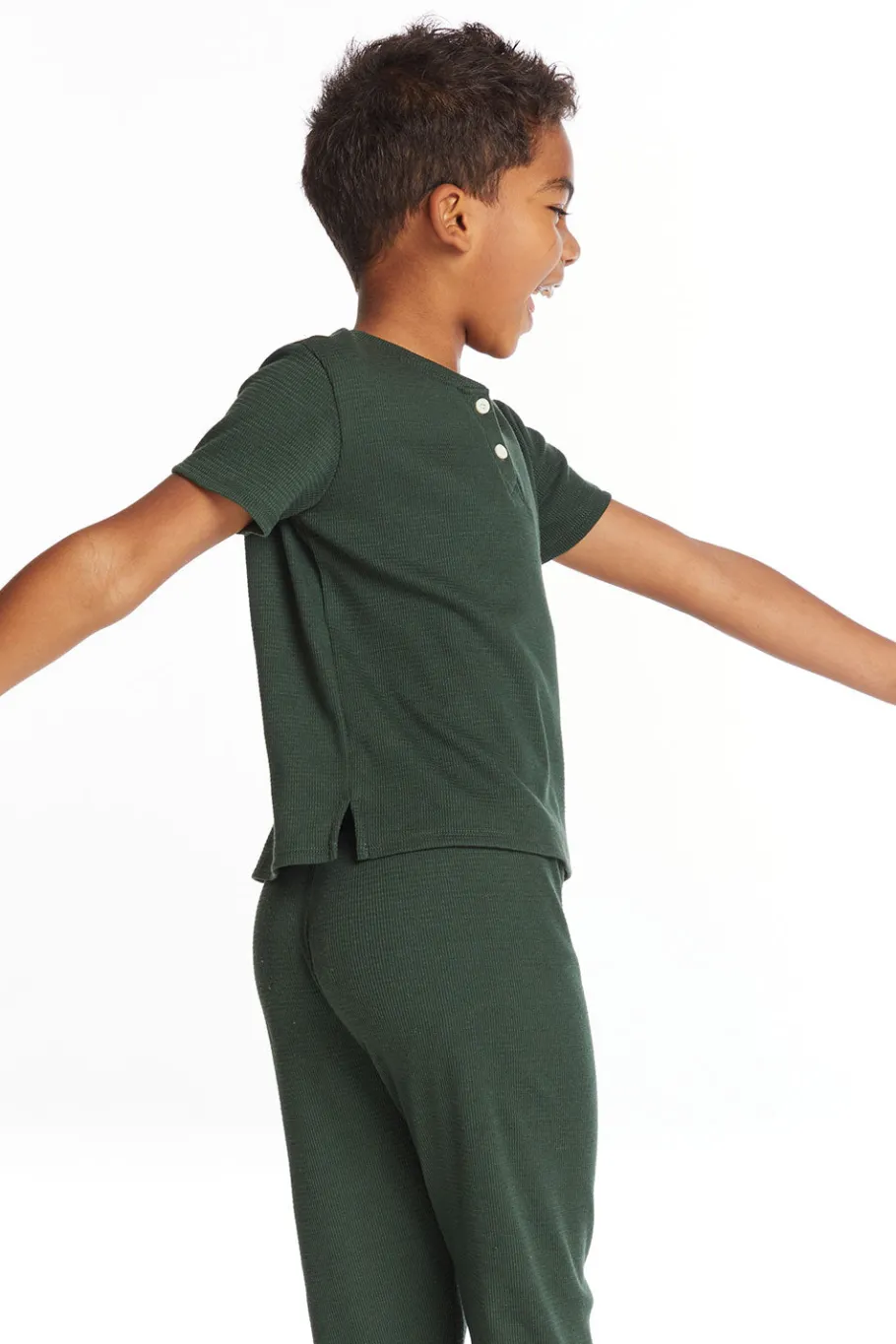 Store Chaser Brand Safari Green Boys Henley