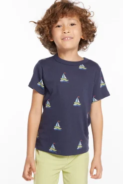 Online Chaser Brand Sailboats Boys Tee