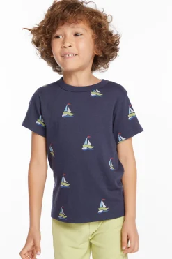 Online Chaser Brand Sailboats Boys Tee