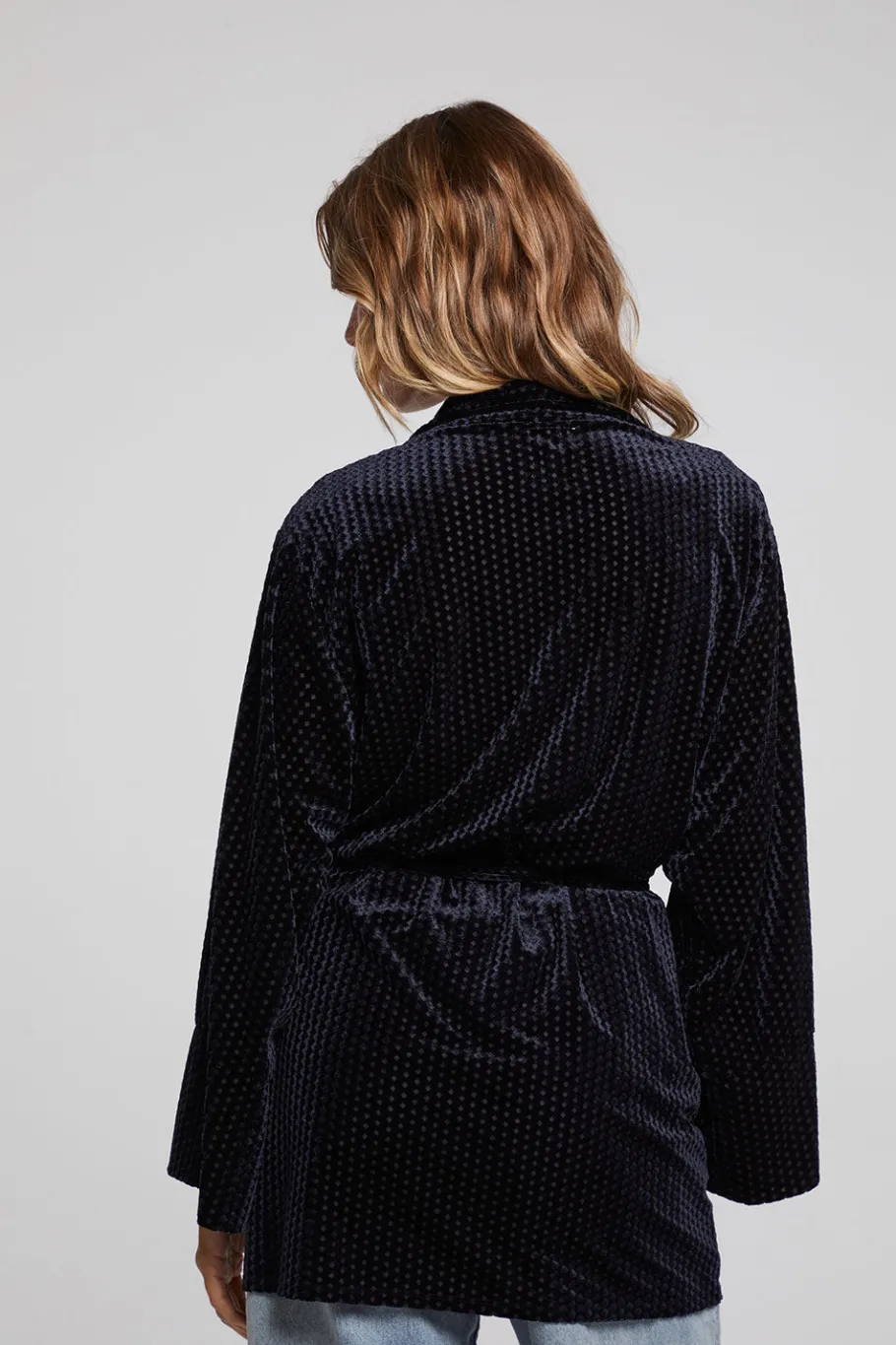Discount Chaser Brand Salina Check Burnout Kimono