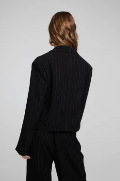 Cheap Chaser Brand Santana Beverly Pinstripe Blazer