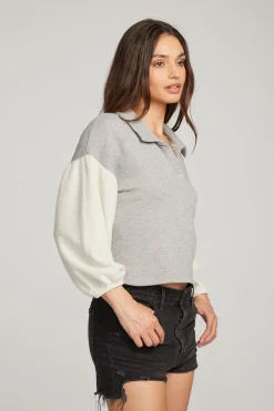 Online Chaser Brand Saratoga Heather Grey Pullover