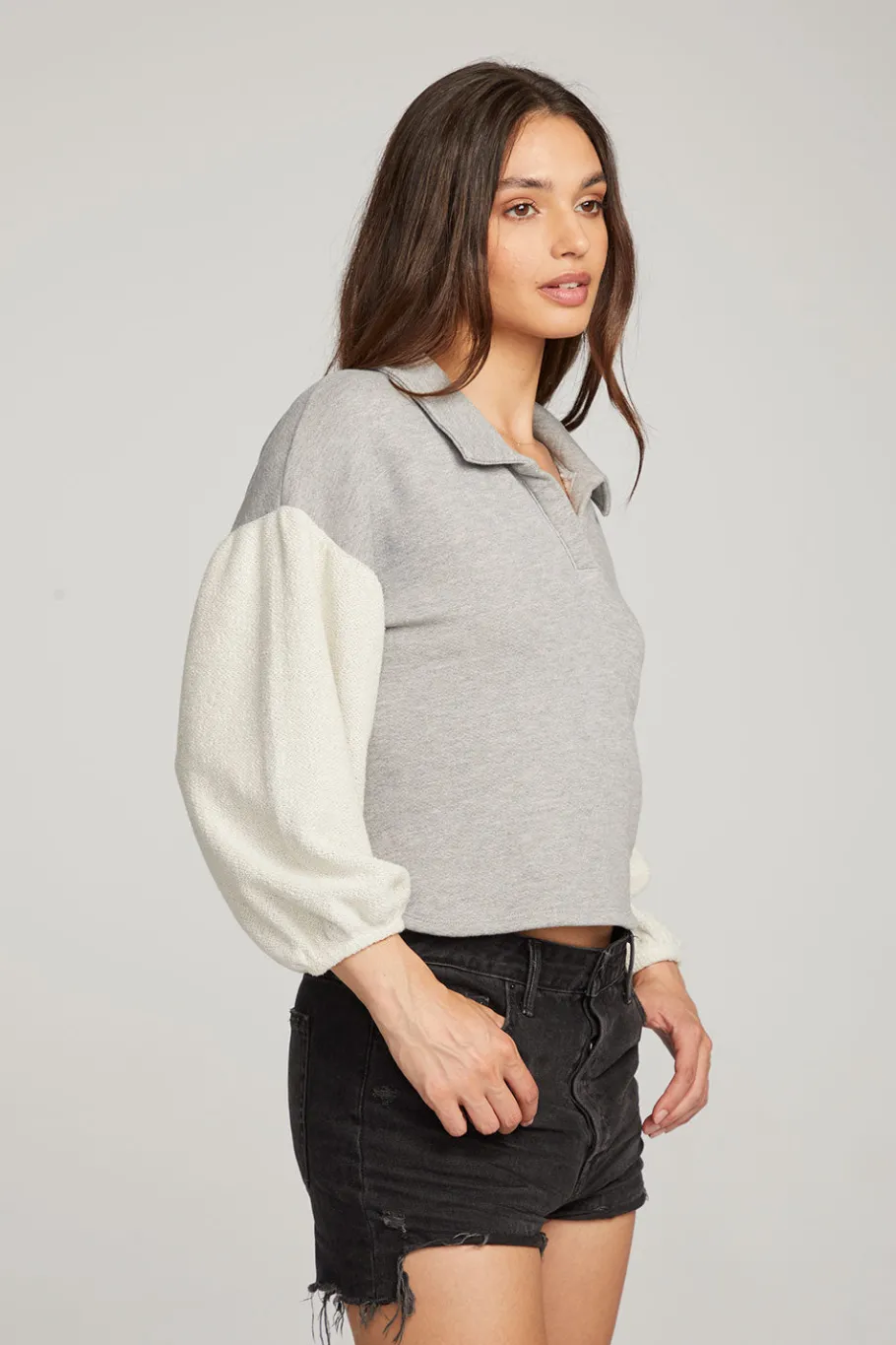 Online Chaser Brand Saratoga Heather Grey Pullover