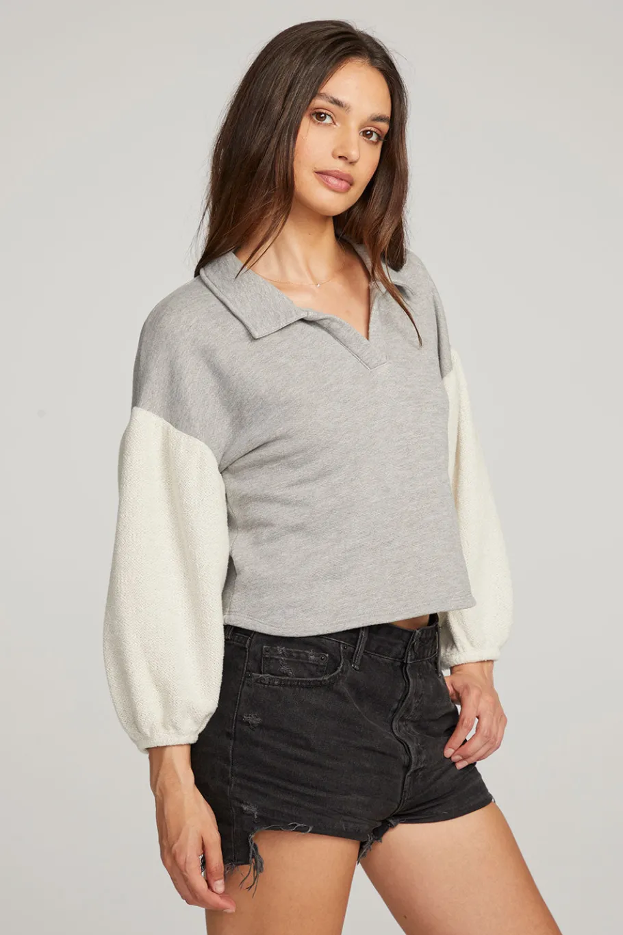 Online Chaser Brand Saratoga Heather Grey Pullover