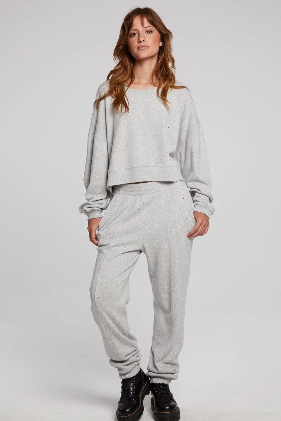Shop Chaser Brand Scarlet Heather Grey Pullover