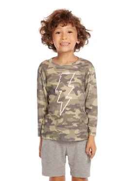Shop Chaser Brand Scribble Bolt Boys Long Sleeve