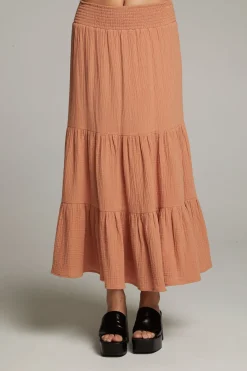 Cheap Chaser Brand Seal Bronze Maxi Skirt