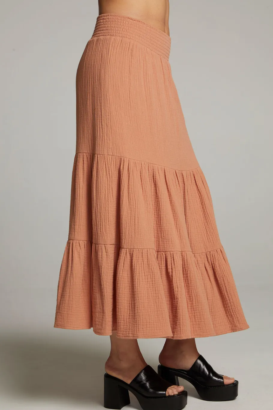 Cheap Chaser Brand Seal Bronze Maxi Skirt