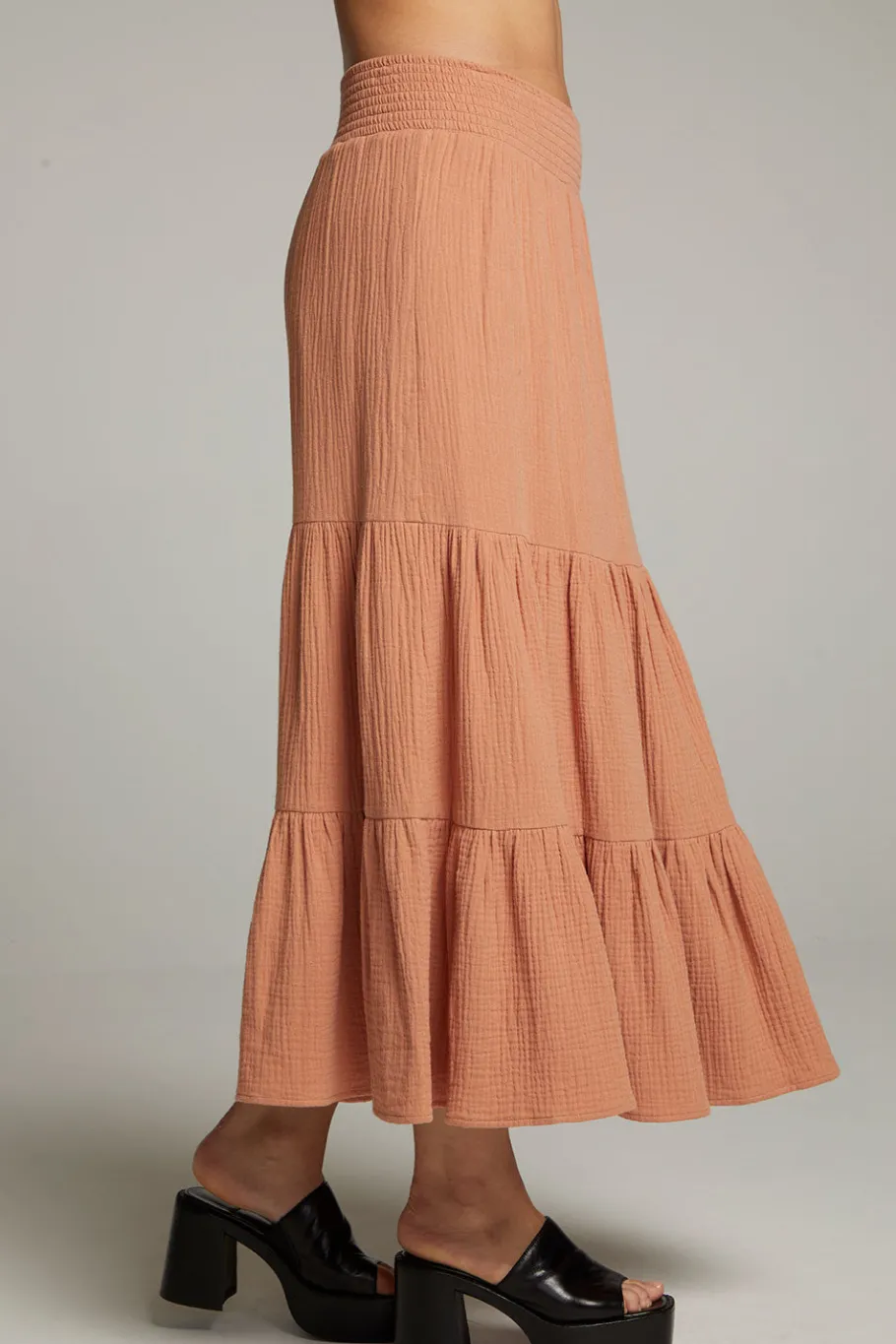 Cheap Chaser Brand Seal Bronze Maxi Skirt