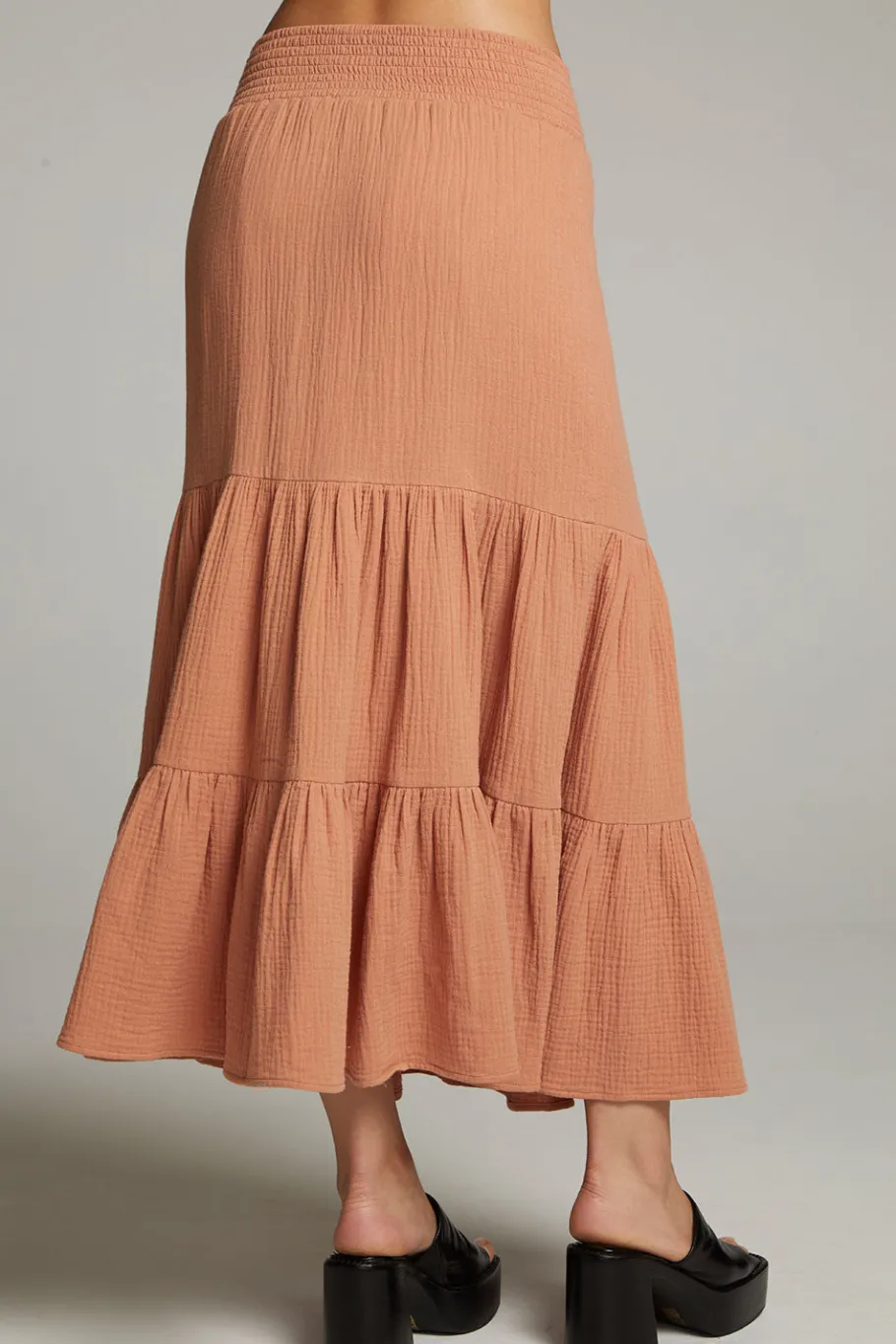 Cheap Chaser Brand Seal Bronze Maxi Skirt
