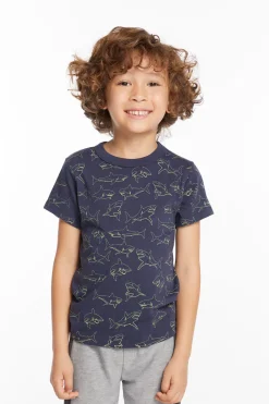 Shop Chaser Brand Sharks Boys Tee