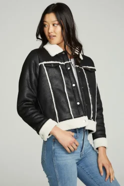 Hot Chaser Brand Shearling Trucker Jacket