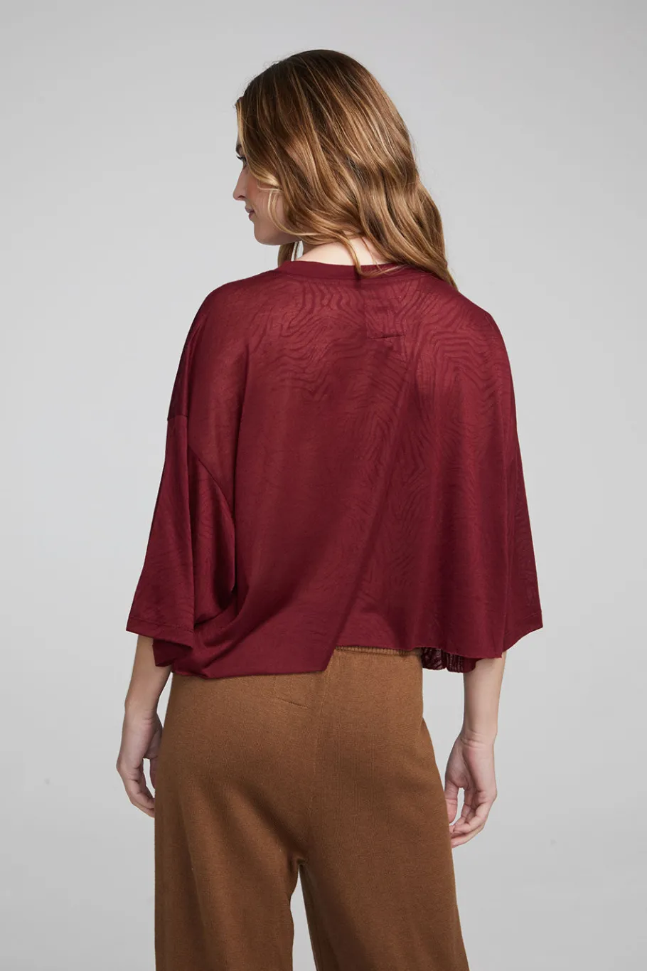 Hot Chaser Brand Shine Wine Red Tee